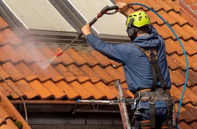 Démoussage et hydrofuge de toiture à Serriera